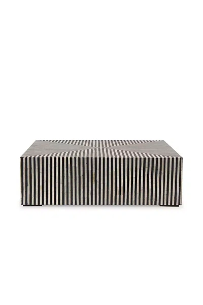 Anthropologie Terning Black & White Coffee Table