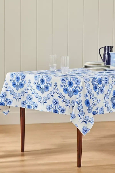 Anthropologie Tessa Tablecloth In Blue