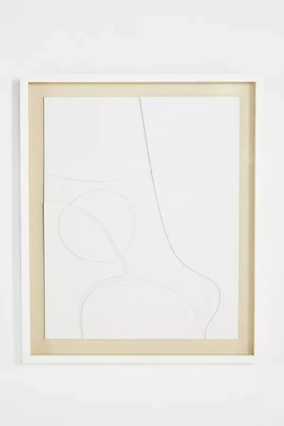Anthropologie Textural Heights 1 Wall Art In White