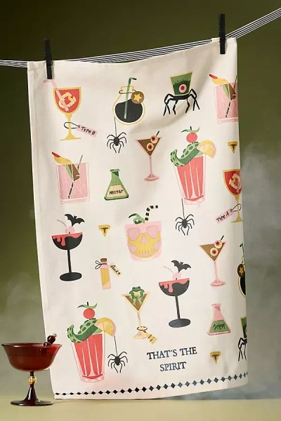 Anthropologie That's The Spirit Dish Towel
