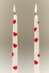 Anthropologie The Amour Taper Candles, Set Of 2 In White