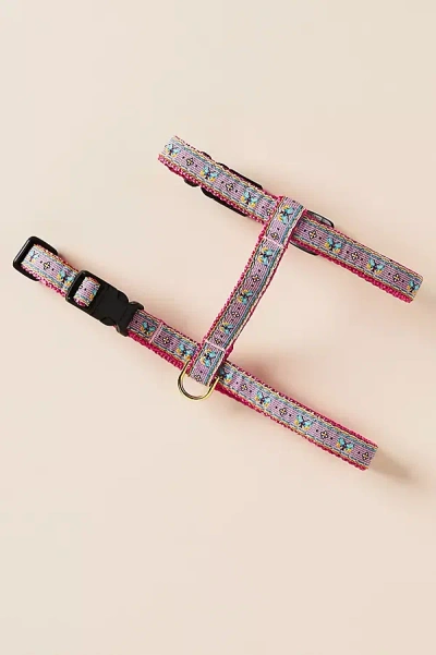 Anthropologie The Bistro Tile Cat Harness In Pink