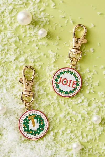 Anthropologie The Bistro Tile Holiday Pet Charms, Set Of 2 In Multi