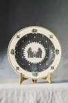 Anthropologie The Bistro Tile Stoneware Dessert Plate: Halloween Edition