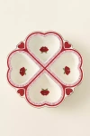 Anthropologie The Bistro Tile Stoneware Muffin Pan: Valentine's Edition In Multi