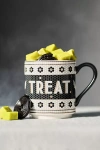 Anthropologie The Bistro Tile Stoneware Mug: Halloween Edition