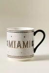 Anthropologie The Bistro Tile Stoneware Mug: Jetsetter Edition In Multi