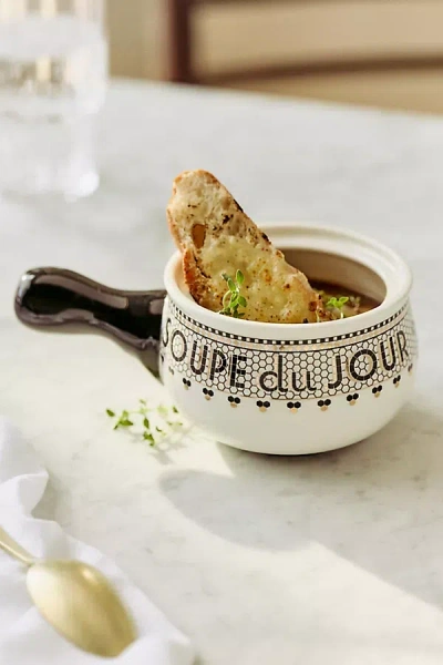 Anthropologie The Bistro Tile Stoneware Soup Bowl In Multi
