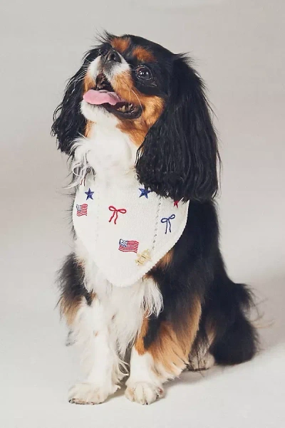 Anthropologie The Deluxe Pup Fourth Of July Pet Bandana