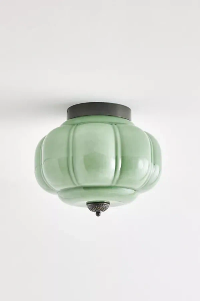 Anthropologie Eloise Glass Flush Mount In Black