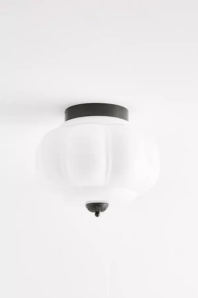 Anthropologie Eloise Glass Flush Mount In Black