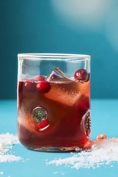 Anthropologie The Festive Confetti Icon Juice Glass In Transparent