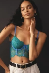 Anthropologie The Giselle Lace Bustier In Multicolor