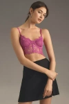 Anthropologie The Giselle Lace Bustier In Pink