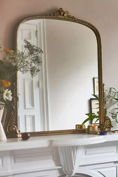 Anthropologie The Gleaming Primrose 3' Wall Mirror In Brown