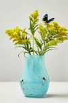 Anthropologie The Icon Cheena Glass Vase In Blue