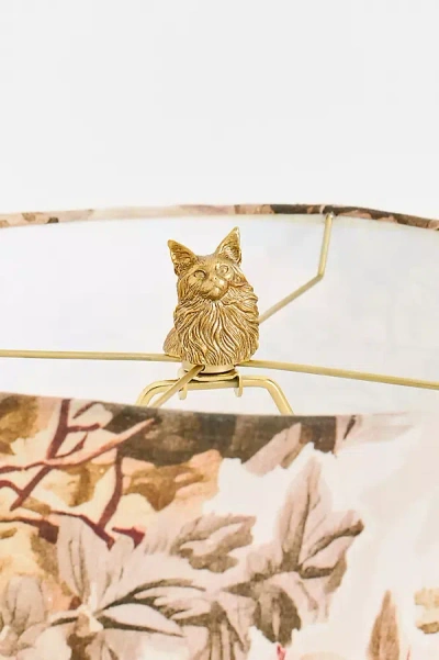 Anthropologie The Icon Decorative Light Finial: Cat Edition In Gold