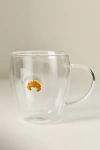 Anthropologie The Icon Glass Mug In Transparent