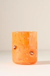 Anthropologie The Icon Juice Glass: Confetti Edition In Orange