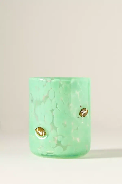 Anthropologie The Icon Juice Glass: Confetti Edition In Green