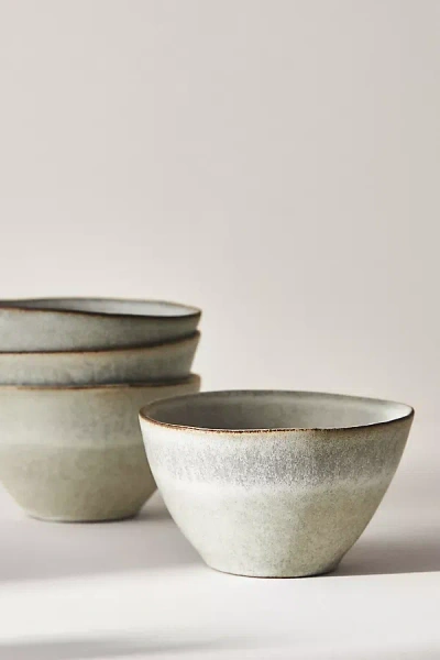 Anthropologie Jasper Portuguese Cereal Bowls, Set Of 4 In Blue
