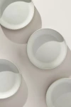 Anthropologie The Jasper Portuguese Stoneware Pasta Bowls, Set Of 4 In White
