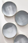 Anthropologie The Jasper Portuguese Stoneware Side Plates, Set Of 4 In Blue