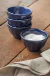 Anthropologie The Latte Stoneware Nut Bowls, Set Of 4: Amelie Edition In Blue