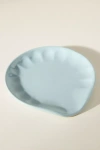 Anthropologie Amelie Latte Portuguese Stoneware Spoon Rest In Blue