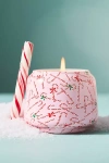Anthropologie The Mini Gather Candle By : Peppermint Stick In Pink