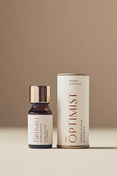 Anthropologie The Optimist Fresh Emerald Sage & Citrine Fragrance Oil In Neutral