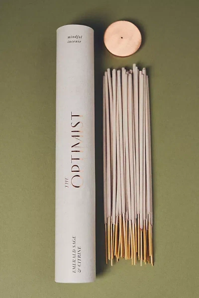 Anthropologie The Optimist Fresh Emerald Sage & Citrine Incense Sticks In Neutral
