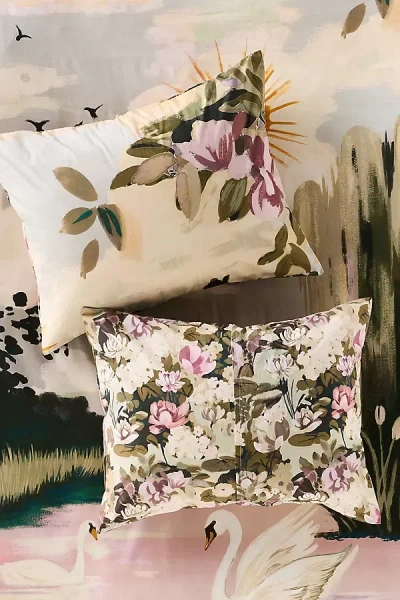 Anthropologie The Organic Cotton Printed Percale Pillow Shams, Set Of 2
