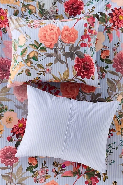 Anthropologie The Organic Cotton Printed Percale Pillow Shams, Set Of 2 In Multi