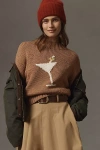 Anthropologie The Pippa Mock-neck Sweater By Maeve: Icon Edition In Brown
