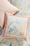 Anthropologie The Printed Cotton-slub Euro Sham In Multi