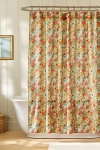 Anthropologie The Printed Cotton Slub Shower Curtain Collection In Multi