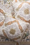 Anthropologie The Printed Cotton Voile Euro Shams In White