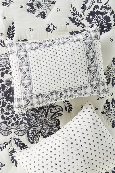 Anthropologie The Printed Cotton Voile Pillow Shams, Set Of 2
