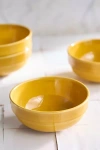Anthropologie Ginny Cereal Bowls, Set Of 4 In Yellow