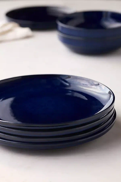 Anthropologie Ginny Dinner Plates, Set Of 4 In Blue
