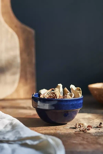 Anthropologie The Rowen Portuguese Stoneware Nut Bowl In Blue