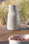Anthropologie The Rowen Portuguese Stoneware Pitcher In White