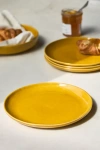 Anthropologie The Rowen Portuguese Stoneware Side Plates, Set Of 4 In Yellow