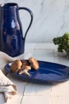 Anthropologie The Rowen Portuguese Stoneware Small Platter In Blue