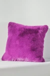 Anthropologie The Sophie Faux-fur Pillow In Purple