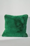 Anthropologie The Sophie Faux-fur Pillow In Green