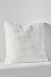 Anthropologie The Sophie Faux-fur Pillow In White