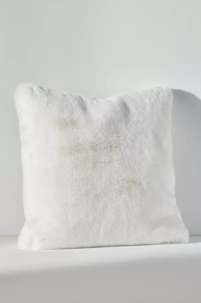 Anthropologie The Sophie Faux-fur Pillow In White