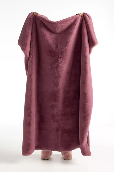 Anthropologie The Sophie Faux-fur Throw Blanket